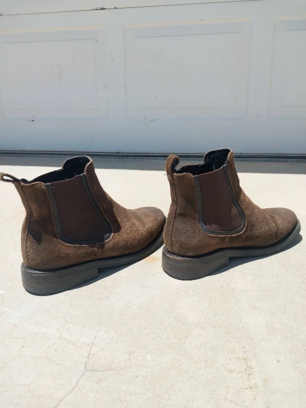 Thursday Boot Company Men's Duke Chelsea Boot Dark Olive Suede Leather Size 7 D